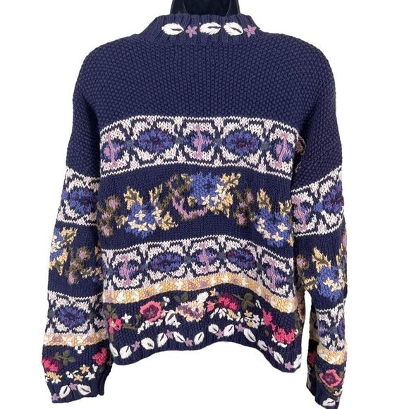 Vintage Hand Knit Jennifer Reed Grannycore Sweater - Picture 13 of 14